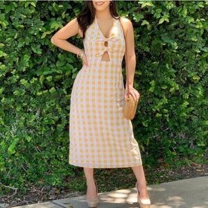 Yellow Gingham Dress
